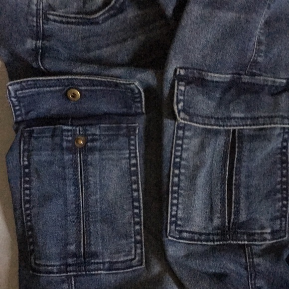 AEO Sz 2 low rise CARGO STYLE jegging/ skinny jeans - Picture 10 of 11